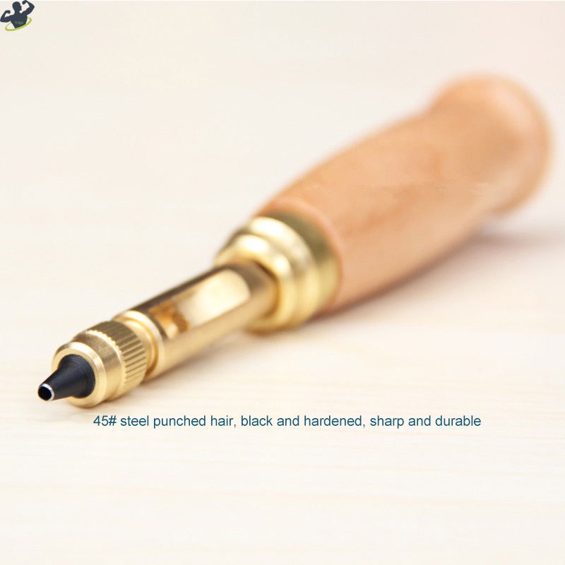 DIY Leather Punch Rotary Punch Screw Hole Punch Bookbinding Tool with 6