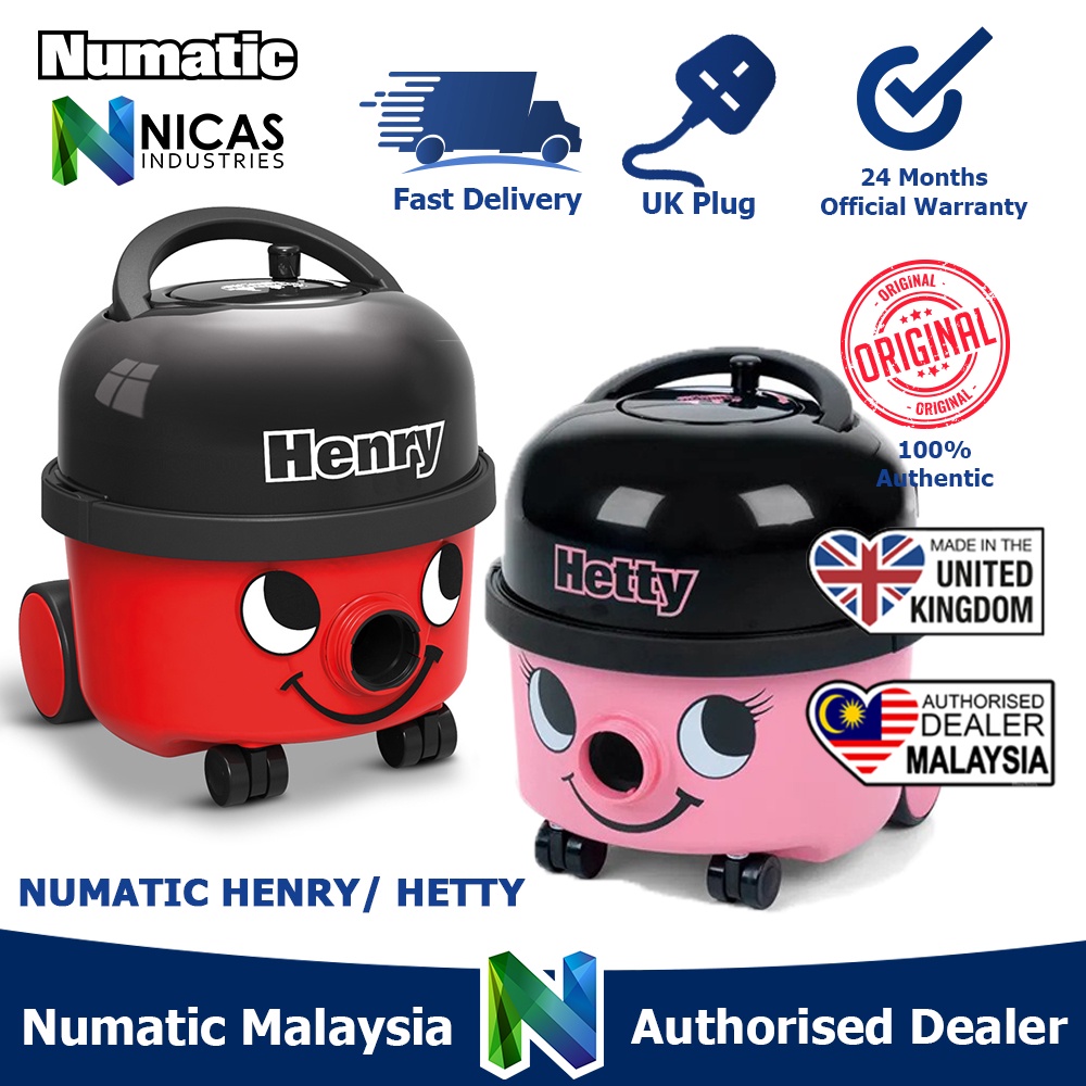 GENUINE NUMATIC HEPA Dry Vacuum Cleaner HENRY / HETTY (Made in UK) 6L 2 Years Warranty