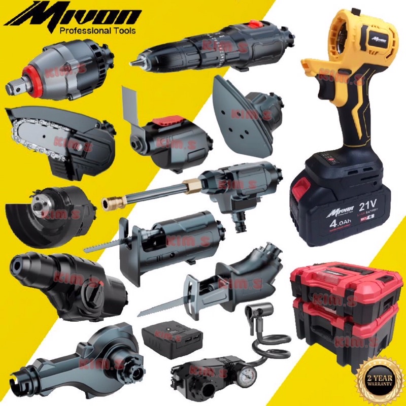 Kim S In Multi Optional Brushless Cordless Drill Set Combo Kit Cordless Drill Impact