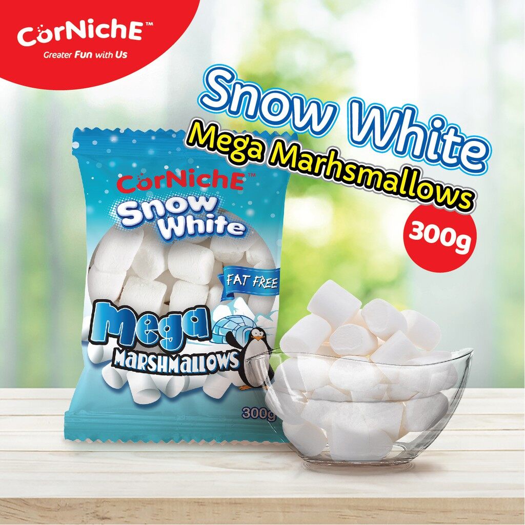 CORNICHE MARSHMALLOWS MEGA SNOW WHITE 300G Shopee Malaysia