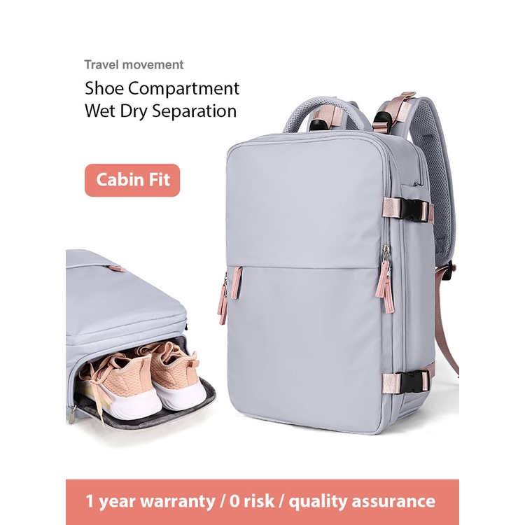 Werocker Premium Travel Easy Backpack 1638 Beg Galas Perempuan Laptop Bag Travel Bag Women Bags Carry Bag