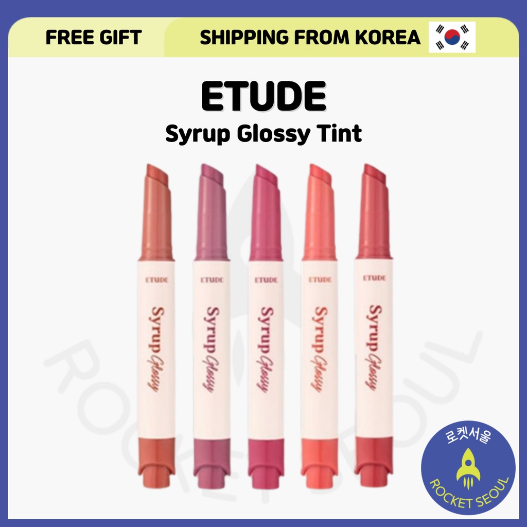 [ETUDE] Syrup Glossy Balm 2.5g (4 Shades) (EXP.2023.DEC.08) Shopee