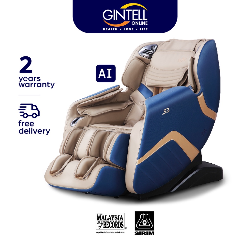 Gintell S3 Superchair Ai Senses And Zero Gravity Massage Chair Shopee Malaysia
