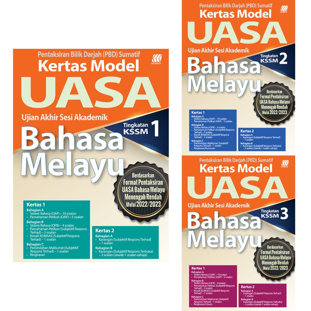 SASBADI Kertas Model Peperiksaan Kertas Model UASA Tingkatan 1-3 ...