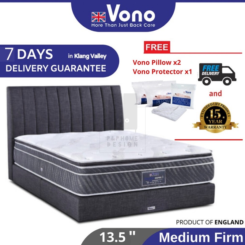 Tilam VONO Original | VONO Inspire 3 Mattress [100%Authentic] Ergobed Collection Spring Bed