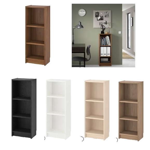 IKEA BILLY Bookcase / Bookcase rak buku / IKEA Book Shelf / Bookshelf , Multi color, 40x28x106