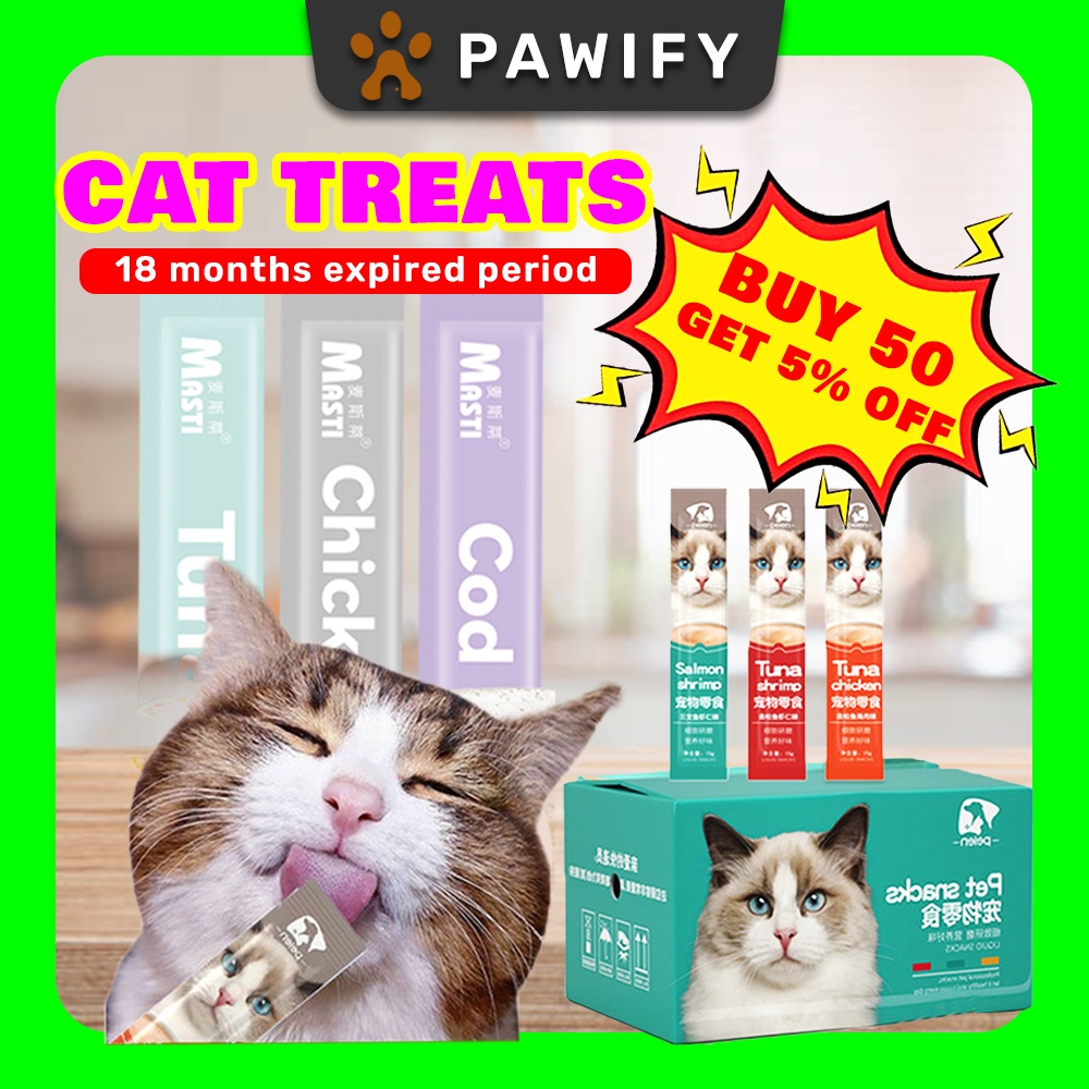 Cat Snack Cat Treats Snek Kucing High Vitamin Creamy Cat Stick PEIEN ...