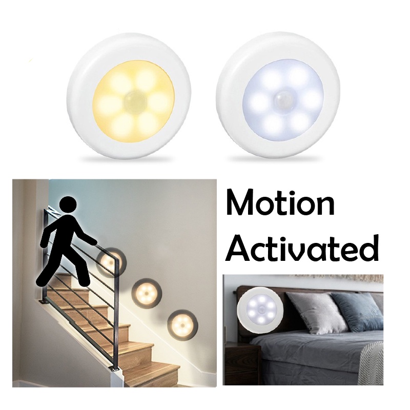 [[ FREE GIFT Vcob Motion Sensor Wireless LED Night Light Lamp Decor Lights Bedroom Stairs Kitchen Infrared Wall Cabinet