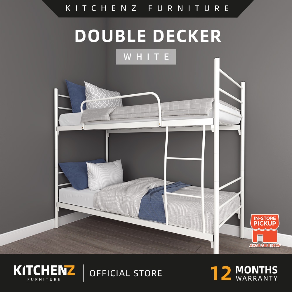 KitchenZ 3V Double Decker Triple Decker Bed Frame Aloha Loft Bed Frame Katil Dua Tingkat Tiga Tingkat Bunk Bed