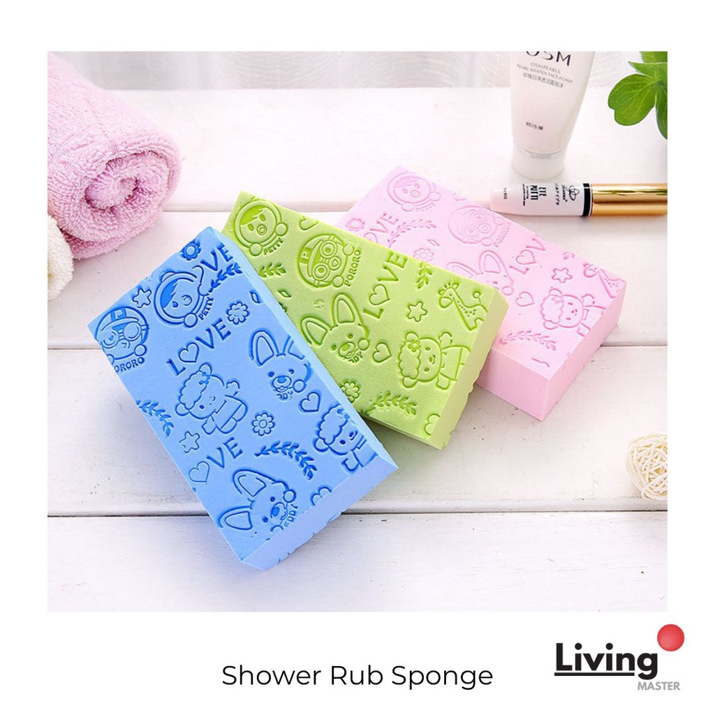 Shower Rub Sponge Shower Brush Sponge Magic Sponge Rub Skin Removal