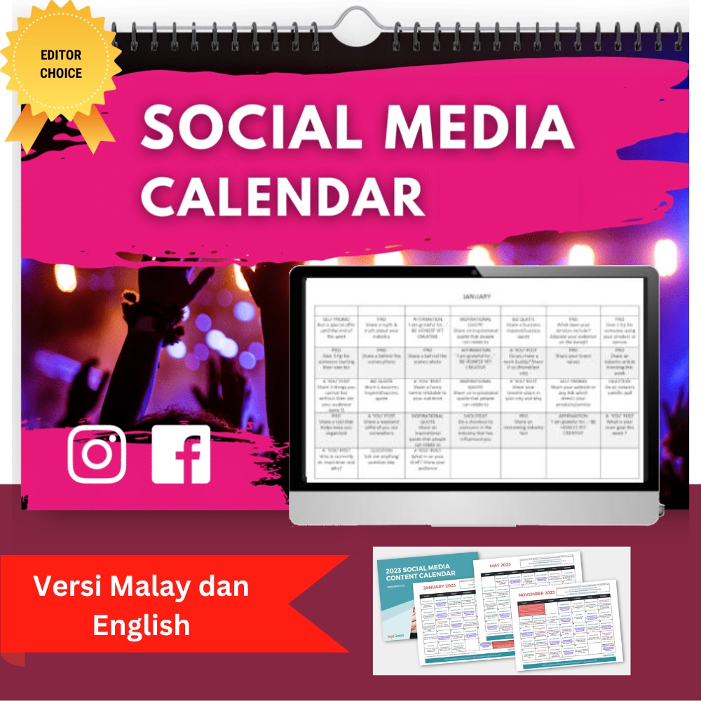 365 Hari Kalendar Content TikTok & Social Media 2026 | Marketing Planner & Viral Content Idea Success Kit