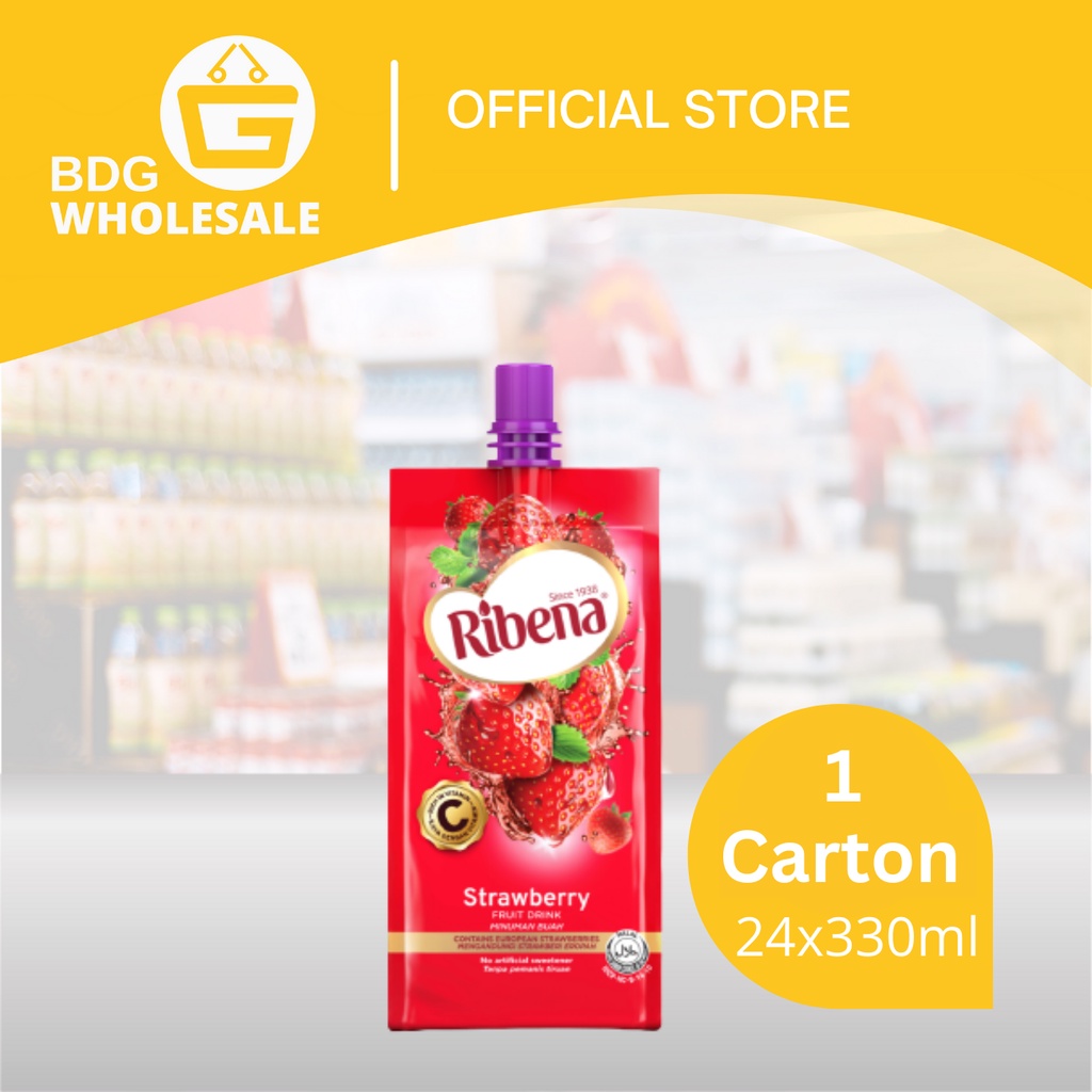 Ribena MOB 100% Strawberry 24 x 330ml | Shopee Malaysia