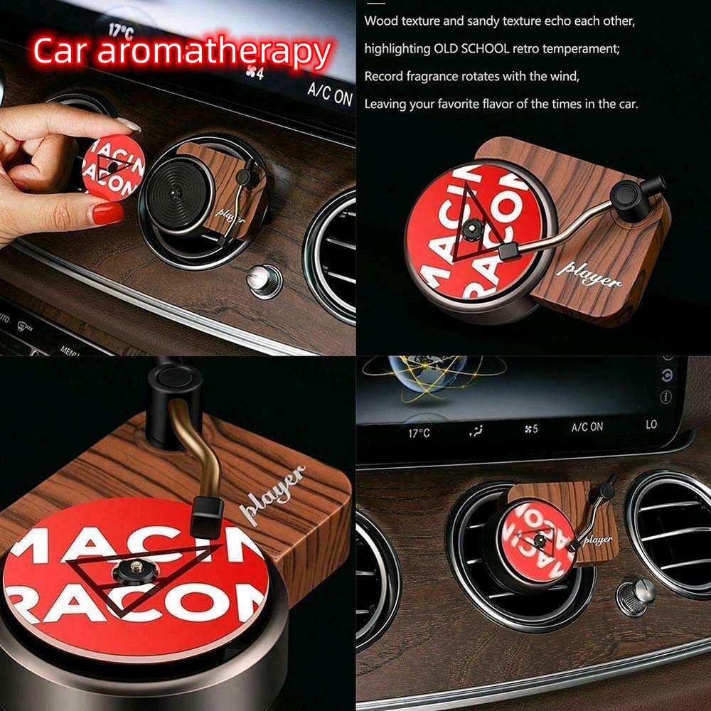 Car Turntable Vinyl Record Shape Fragrance Aircond Air Freshener Aroma ...