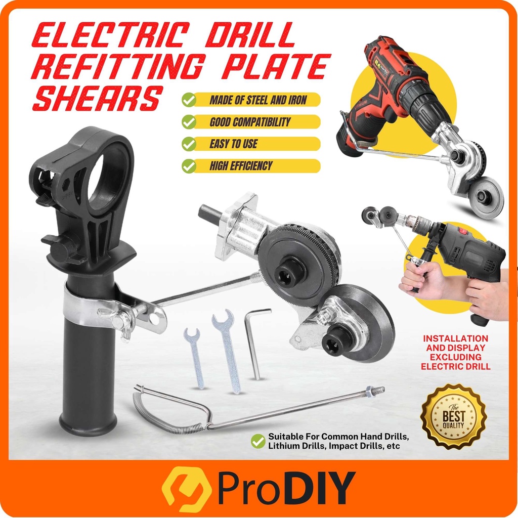 Electric Drill Refitting Plate Shears Metal Iron Tin Plate Quick