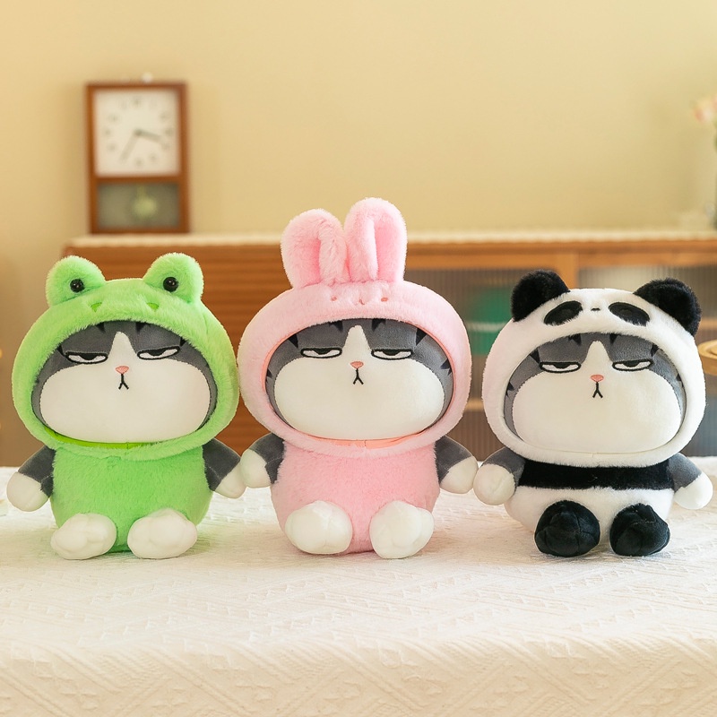 cute soft toy Animal My emperor cat plush toy rabbit cat panda teddy bear doll birthday gift plushie pillow cute