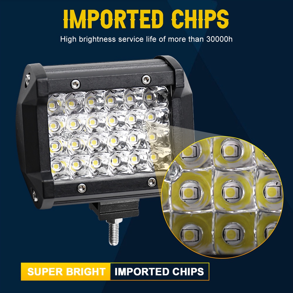 Quality Premium KATEWAY 12V FOG LAMP 24 LED SQUARE DESIGN HEADLIGHT MOTORCYCLE 1PC - Image 5