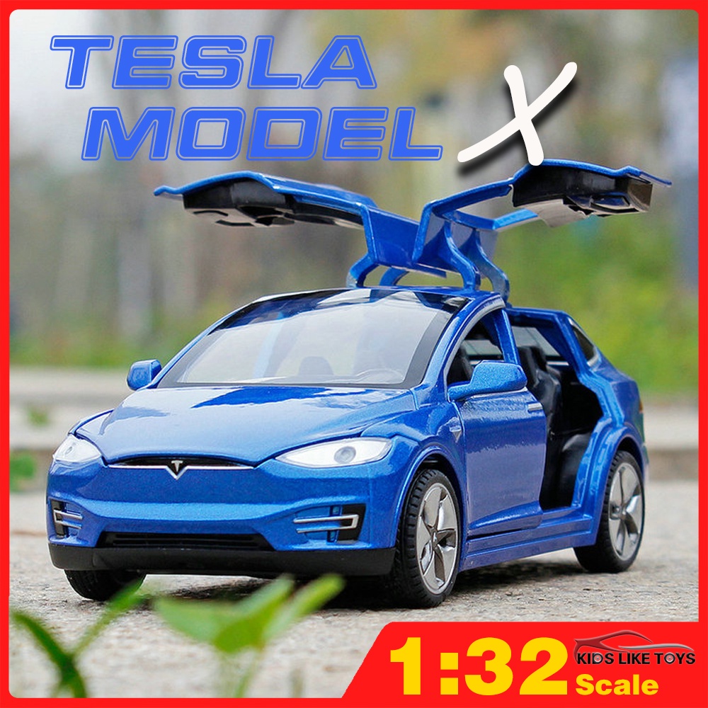 KLT 1: 32 Tesla MODEL X Alloy Car Model Diecasts & Toy Vehicles Toy ...