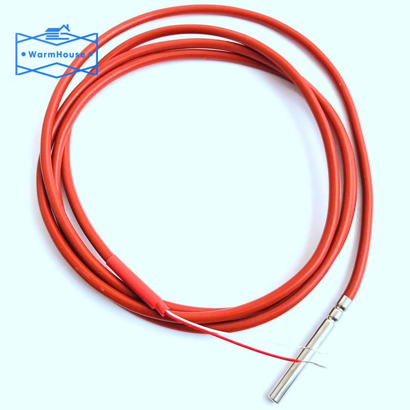 2 Wire PT1000 Temperature Sensor Thermistor Silicone Gel Coated 1 ...