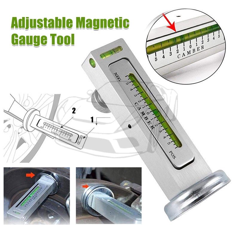 Car Magnetic Gauge Tool Camber Water Level for Camber Castor Strut Wheel Alignment Car Camber Adjust Tools Tire Repair