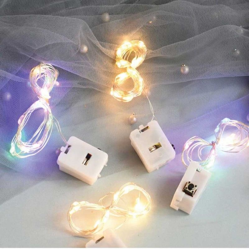 1Meter 3Modes LED String Fairy Lights Battery 3种模式切换钢线灯串 3Modes LED String Fairy Lights Battery Included (1/2/3M)/3种模式切换