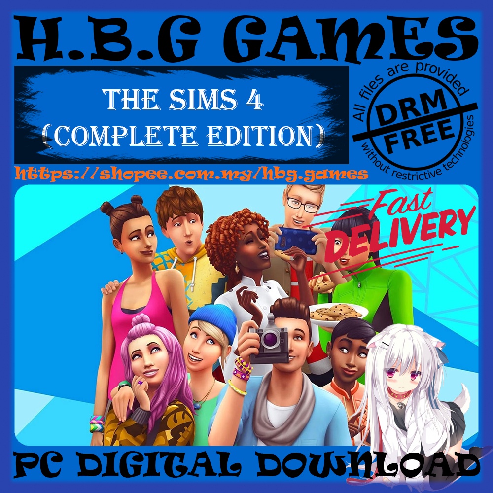 The Sims 4 Complete Edition Pc Digital Download Offline Drm Free Bonus Shopee Malaysia 5642