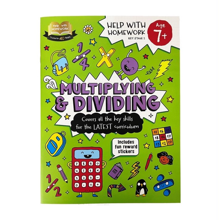 Learn Multiplication & Division Educational Book For Kids (age 7+) With 