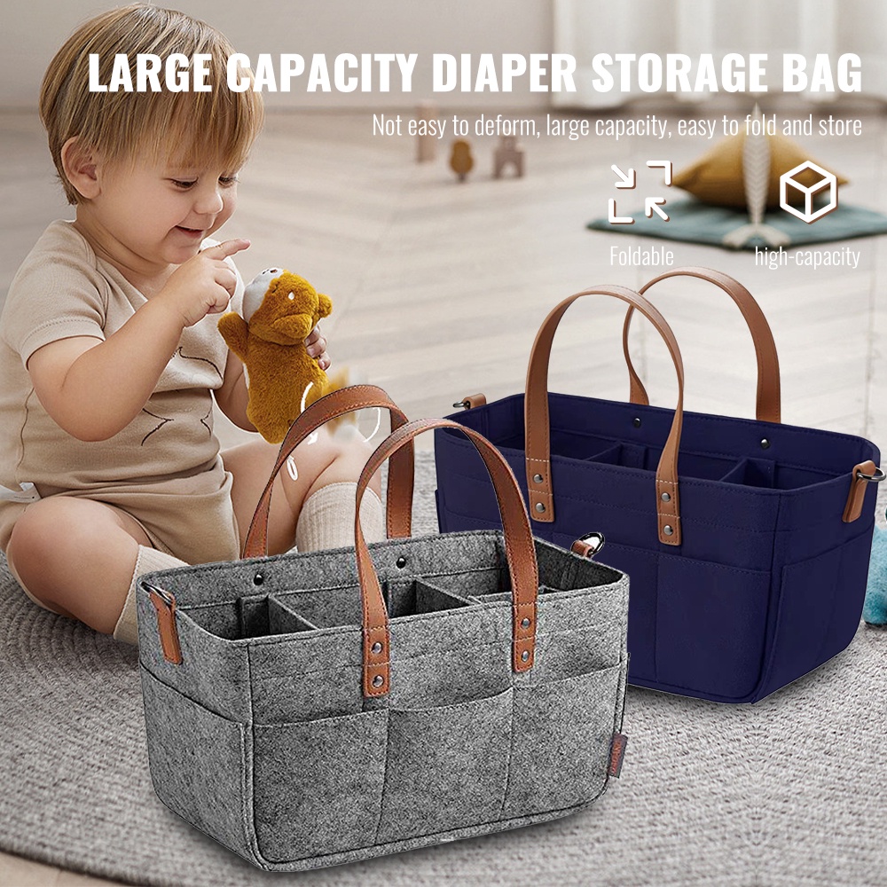 Diaper Baby Bag Stroller Caddy Organizer Portable Storage Baby Diaper ...