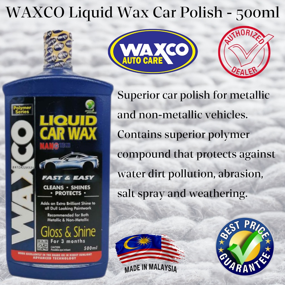 Waxco Liquid Car Wax Polish /Exterior Care 500ml Shopee Malaysia