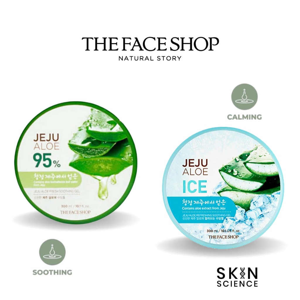 The Face Shop Jeju (Ice Aloe Vera Ice)/(Jeju Aloevera 95) Shopee