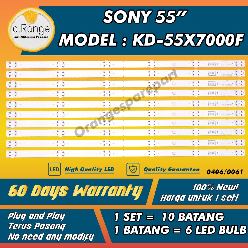 KD-55X7000F SONY 55"LED TV BACKLIGHT (LAMPU TV) SKYWORTH 32" INCH LED TV KD-55X7000 / KD55X7000F / 55X7000F