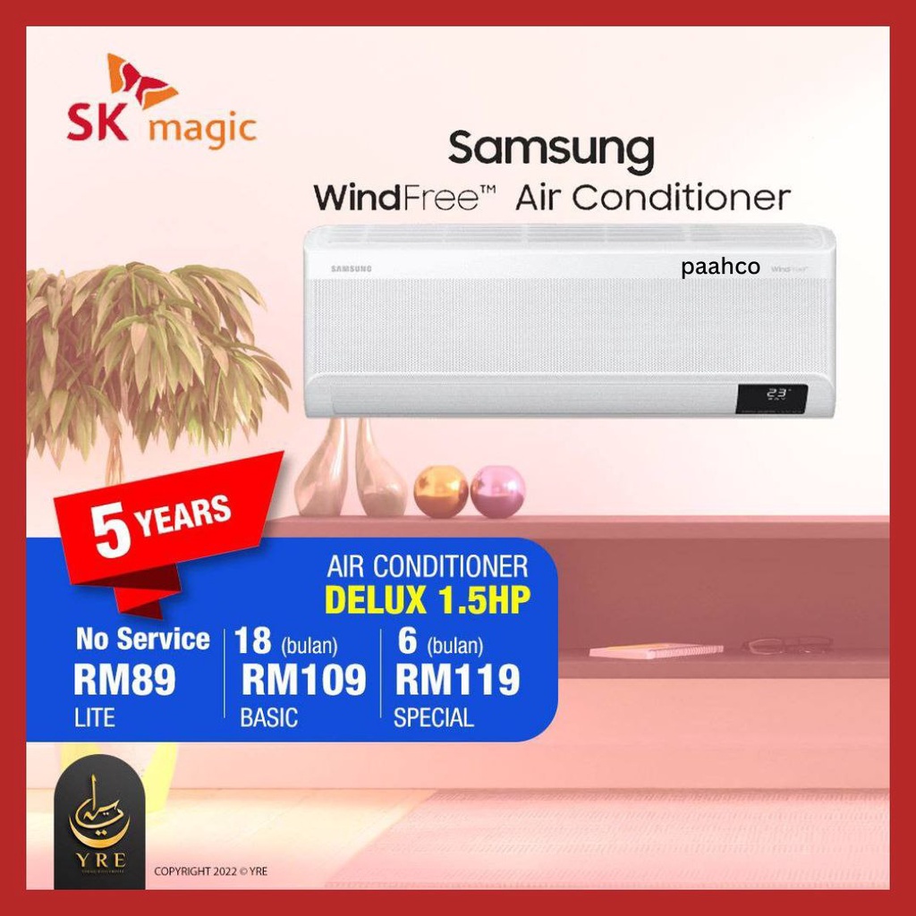 SK Magic Samsung Wind Free Air Conditioner Deluxe 1.5HP Free ...