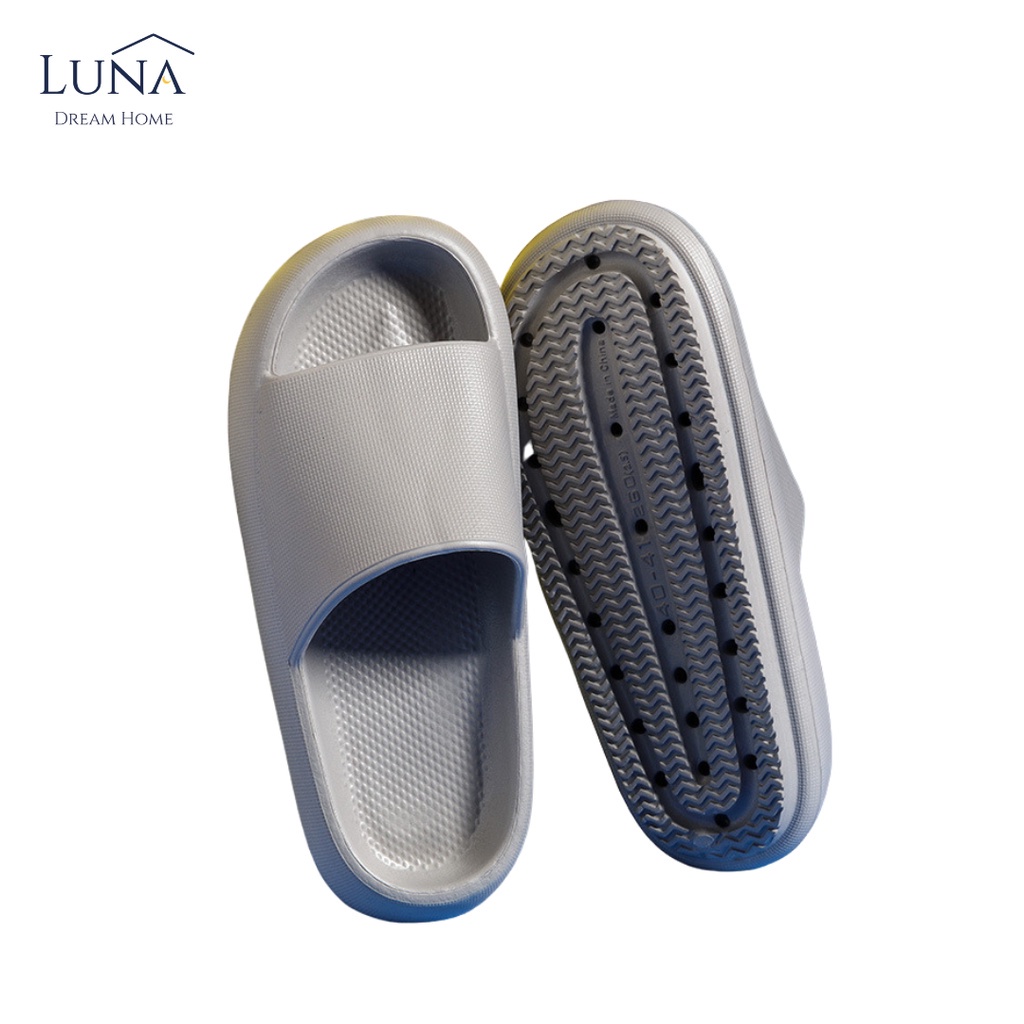 LUNA [Minimalist Slipper] Ins Minimalist Style Super Soft Thick Sole Cushion Man Women Indoor Outdoor Anti-Slip Slipper