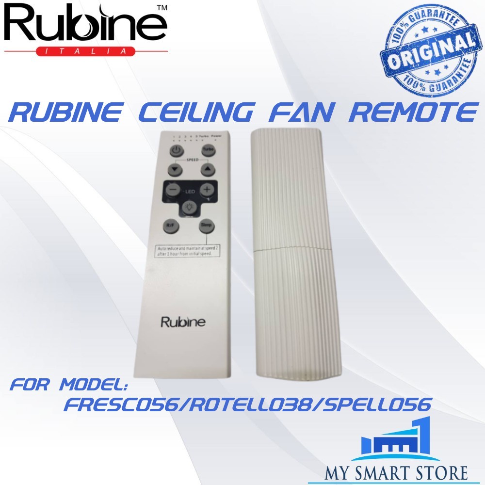 RUBINE CEILING FAN ORIGINAL MODEL FRESCO/ROTELLO/SPELLO(RF