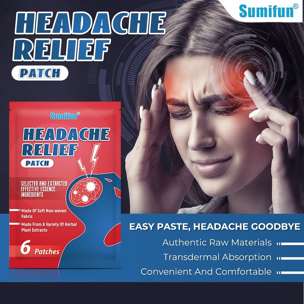 Headache Relief Patch Sumifun Medical Plaster for Migraine and Headache