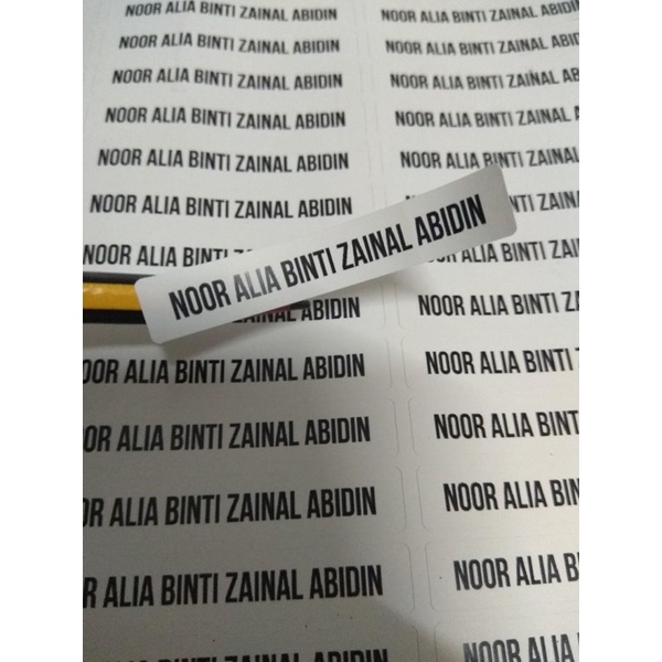 150pcs sticker nama buku budak sekolah / sticker nama anak / sticker name FAST DELIVERY 24HOURS