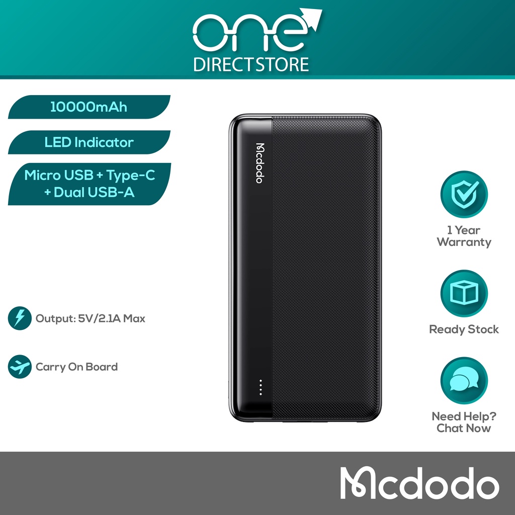 Mcdodo Mc Mig Series Dual Usb Power Bank Mah Shopee Malaysia