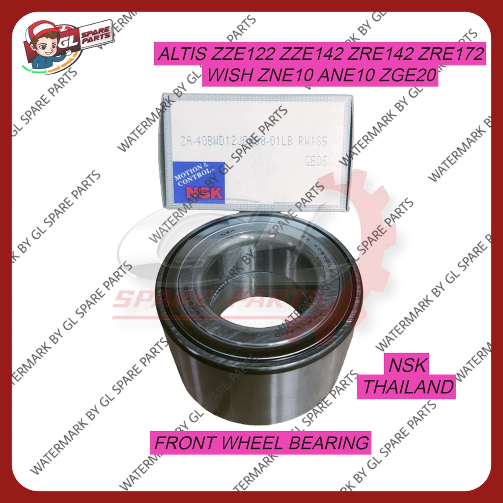 FRONT WHEEL BEARING TOYOTA ALTIS ZZE121/2 ZZE142/3 ZRE142/3 ZRE172/3