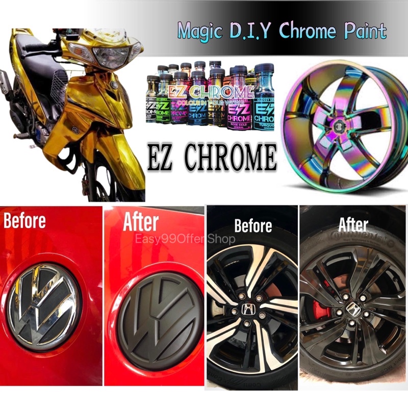 Ez Chrome Gold Magic Paint Coating Samurai Spray 2k01 Coating Chrome