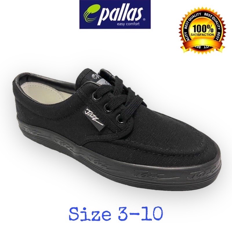 Pallas Jazz Black School Shoes Kasut Hitam Sekolah 407001 Shopee