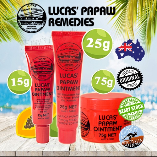 Lucas Papaw Ointment 15g, 25g, 75g Exp Date Jan 2025 Shopee Malaysia