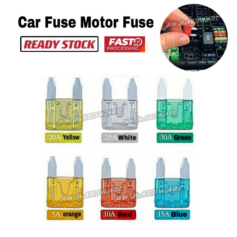Fuse Car Fuse Kereta Vehicle Fuse Mini Fuse Car Fuse Motorcycle Fius