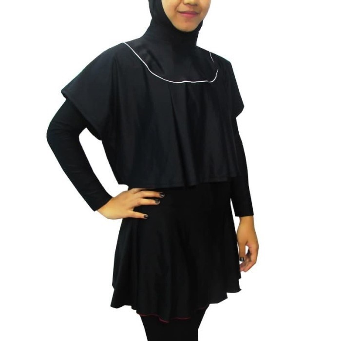 [Ready Stock] Muslimah Swimwear Swimming Suit Front Cover Cap Hijab