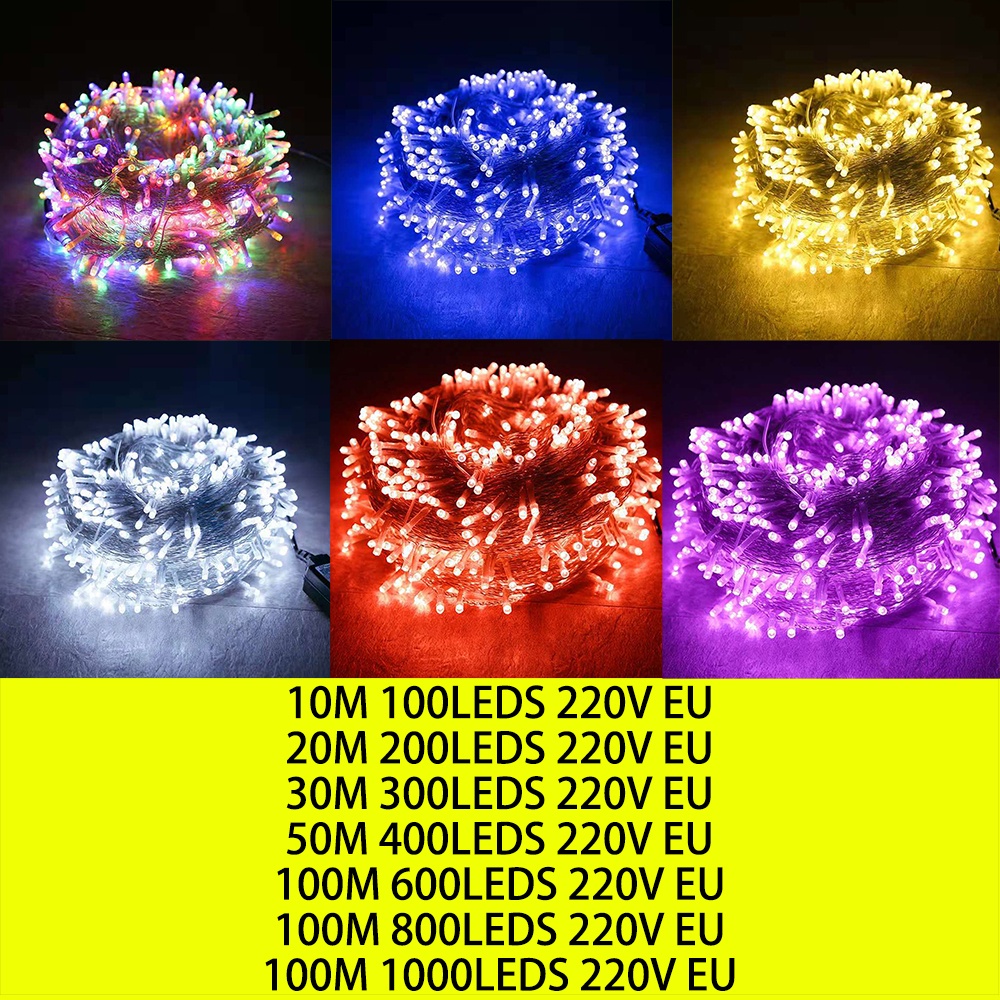 10M 20M 30M 50M 100M led Xmas Outdoor christmas lights led string