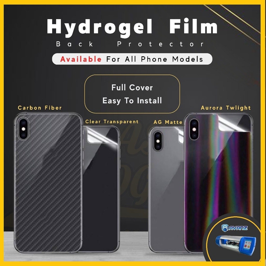 SAMSUNG M02 M10 M11 M12 M22 M23 M32 M33 M40 M5 M53 M52 5G Aurora Carbon Fiber Matte Hydrogel Back Sticker Protector Film