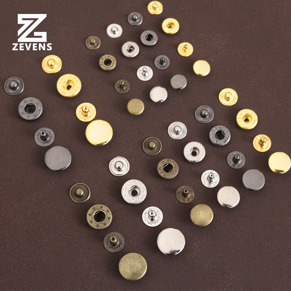 10 Sets Metal Copper Four Buckle Pack Press Studs Sewing Button Snap Fasteners For Sewing Leather Craft Clothes Bags