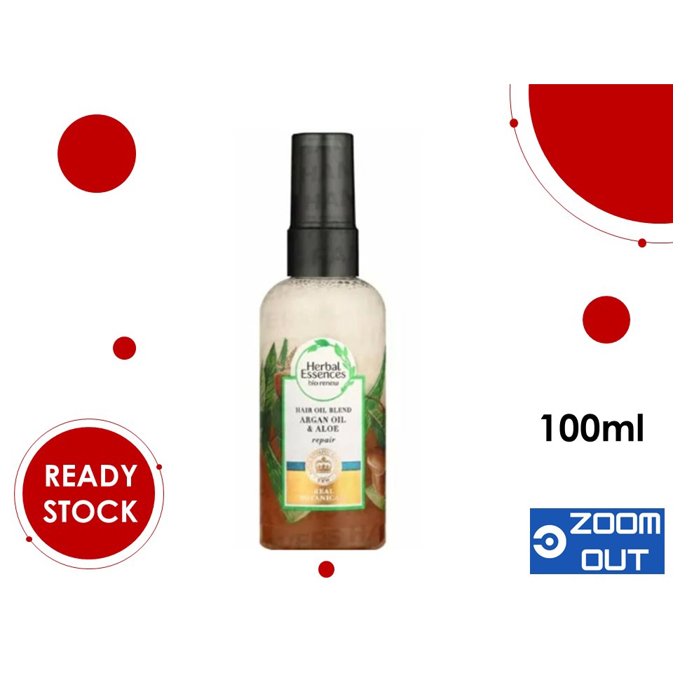 Herbal Essences Argan & Aloe Hair Oil Blend (100ml) Shopee Malaysia