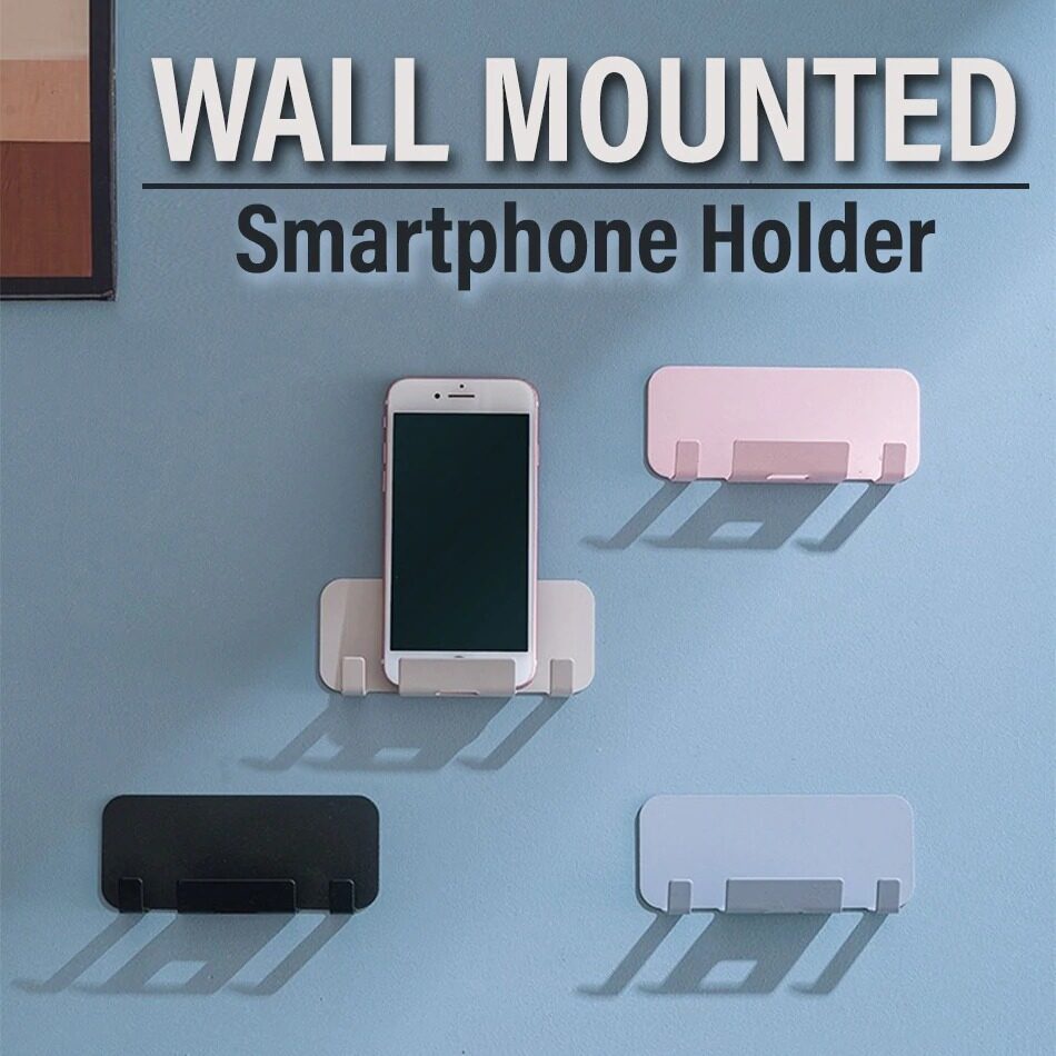 [[ FREE GIFT  Wall Mounted Smartphone Tablet Holder Bracket Rack / Pemegang Peranti Telefon