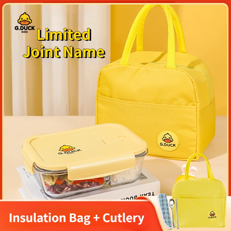 Yellow Duck Lunch Box for Microwave Ovens Heated Lunch Box Office