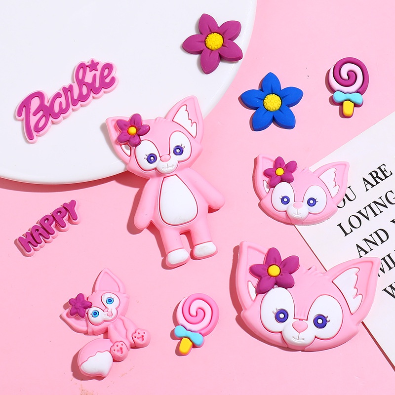 Lingna Belle Accessories Pink Head diy Cream Glue Material Phone Case Package Handmade Hair Soft Homemade Pottery Small
