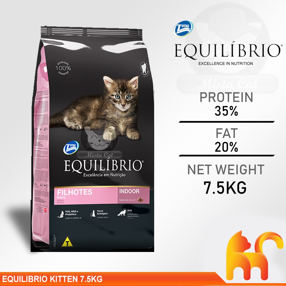 (Original) Equilibrio Kitten Food 7.5kg Super Premium Cat Food
